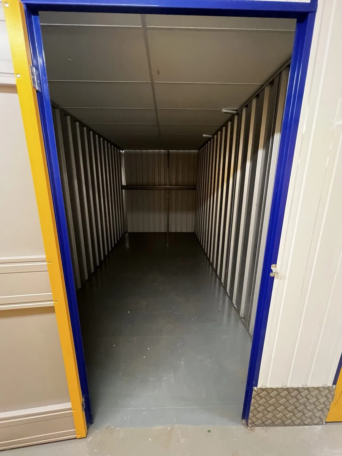 Storage unit after a Men with Ven clearance in London