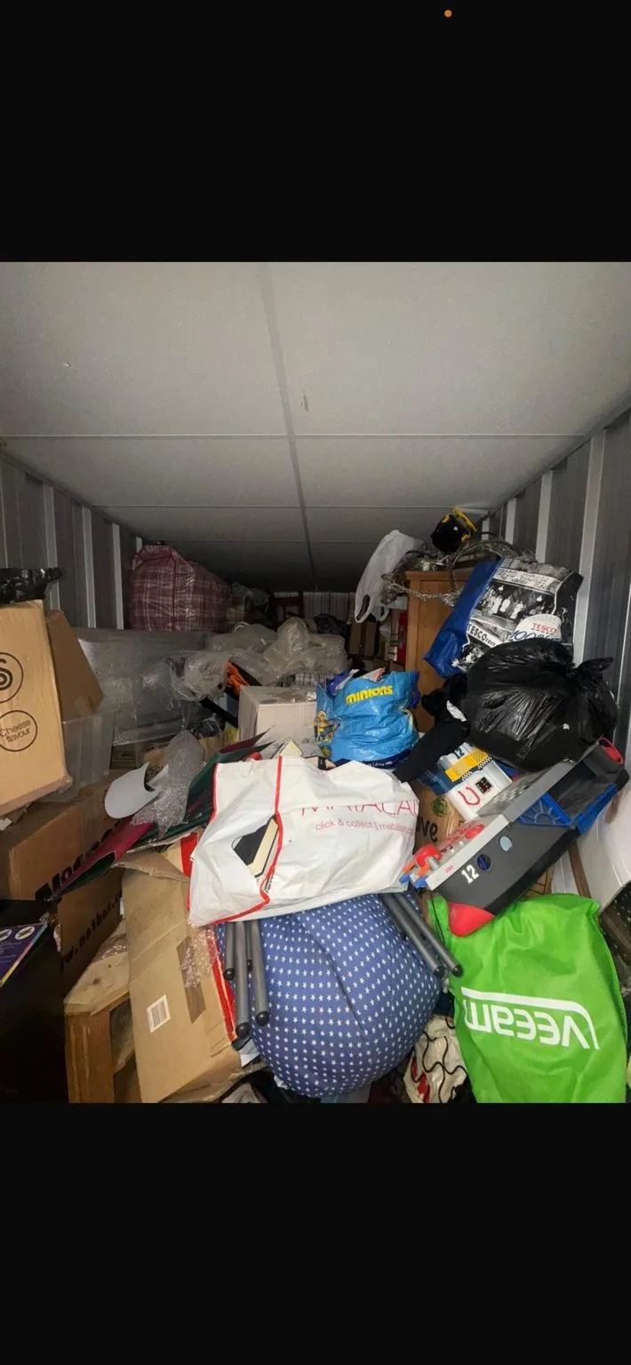 Storage unit before clearance